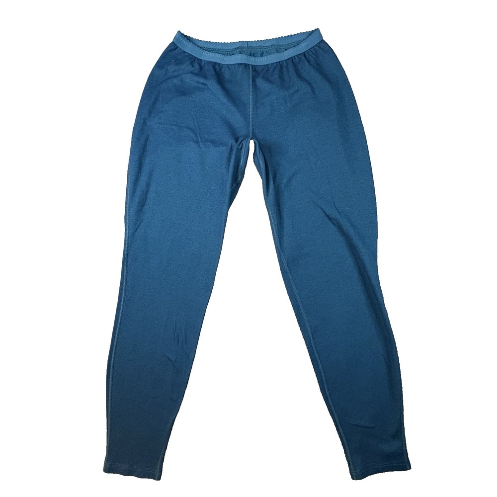 Patagonia Women's L (26.5x30) Blue Capilene 3 Performance Baselayer Leggings USA